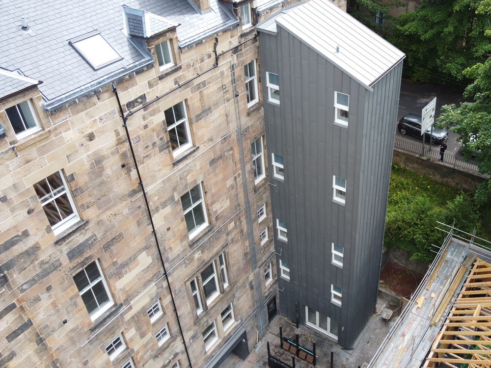 Belhaven Terrace Glasgow - elZinc Roofing Scotland